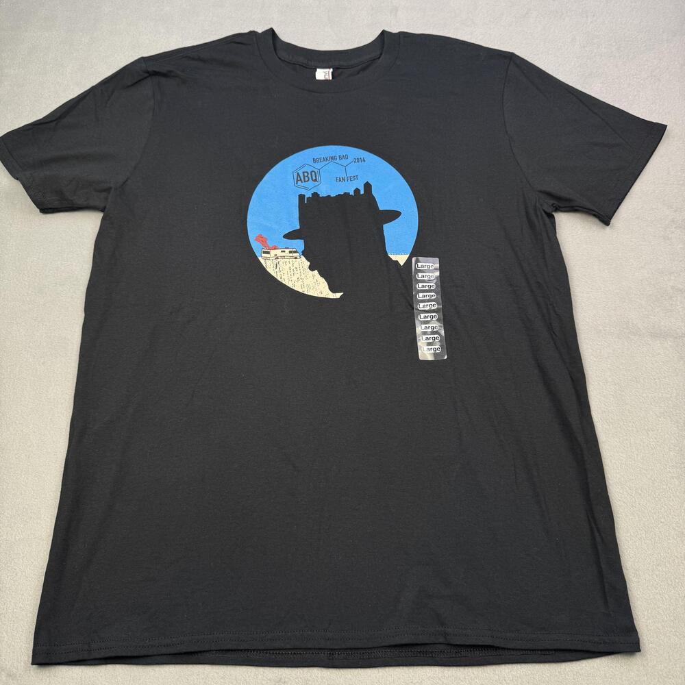 Breaking Bad Anvil Shirt Mens Large Black ABQ Fan Fest 2014 Heisenberg Tee